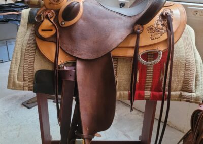 selle western artisanale Aurore Cachera Yves Lesire